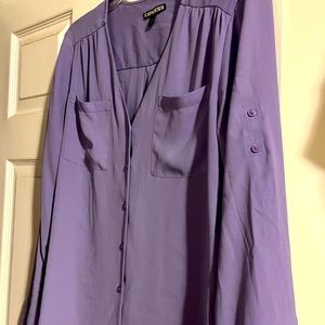 Practically new Express shirt. Gorgeous Light Purple color 💜
